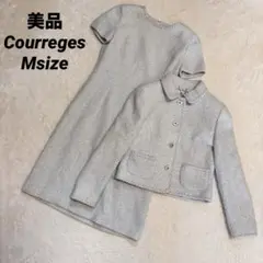 美品　courrèges ツイードセレモニースーツ　ワンピースセットアップ　M