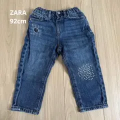 ZARA 刺繍入りデニムパンツ 92cm
