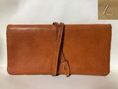 美品 土屋鞄 トーンオイルヌメ ロープウォレット 長財布 もちもちレザー 茶系のサムネイル
