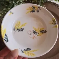 犬フードボウル ポメラニアン×ミモザ | Mercari