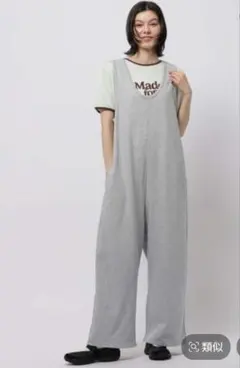 ニコアンド スウェットロンパース