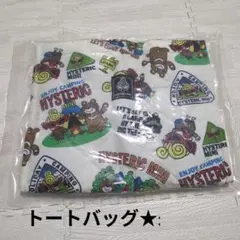 HYSTERIC MINI トートバッグ キャンプ柄　軽量　新品未使用　未開封