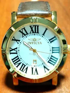 INVICTAインビクタ　メンズクォーツ腕時計　日付け　中古稼働品　美品のサムネイル