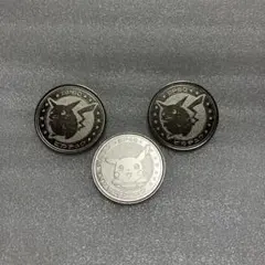 ポケモンバトルコイン POKEMON ピカチュウ　3種　セット　明治