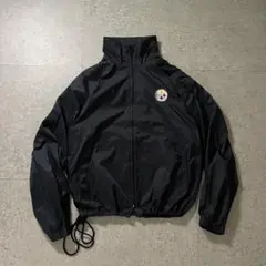 00s Reebok NFL Steelersナイロンジャケット パッカブル黒Lのサムネイル