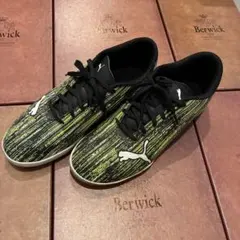 Puma トレーニングシューズ ブラック/グリーン　26.5センチ