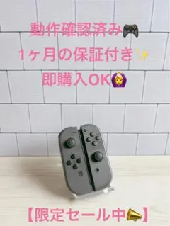 Nintedo switch ジョイコン グレー　廃盤カラー　左右　15