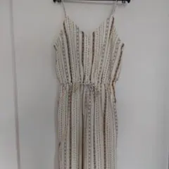 ストライプ柄 サロペット オールインワン
