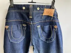 トゥルーレリジョン サスペンダーボタン付き デニムパンツ USA maid