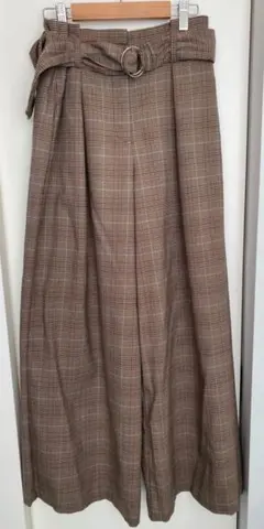 プラステ　ワイドパンツ　Plst　チェックのサムネイル