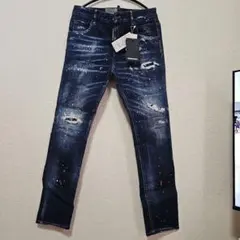 DSQUARED2 ダークデニム スキニーパンツ　タグ付き