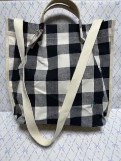 ROOTOTEチェック柄トートバッグ 大容量
