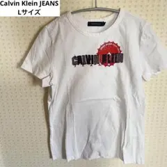 カルバンクラインジーンズ 半袖Tシャツ ロゴ ホワイト L ゆったり