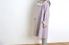 ワンピース　ラベンダー色　110 ガーゼワンピース　女の子　Milkiss