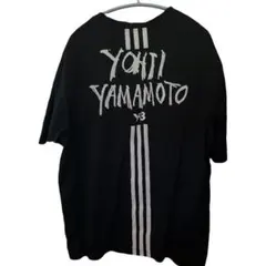 Y-3 ヨウジヤマモト スリーラインバックロゴ Tシャツ ブラック Lのサムネイル