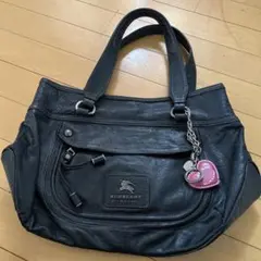 レア♡バーバリーブルーレーベル♡トートバッグ♡チャーム付き