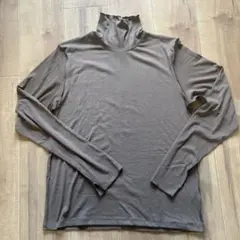 GU ソフトリブ タートルネックTシャツ XL