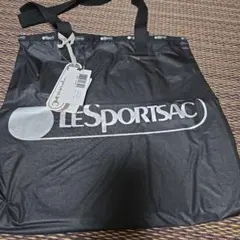 パ*止様 LESPORTSAC ブラック エコバッグ