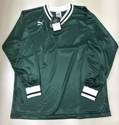 PUMA 90s ダークグリーン サッカー用Tシャツ　XLサイズ ヴィンテージ