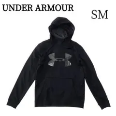 UNDER ARMOUR　フーディ　プルオーバー　SM　ブラック系　コールドギア