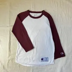 USA製 80年 チャンピオン トリコタグ MLB インディアンス 七分袖 XL