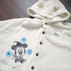 ミッキーマウス フリースポンチョ 80cm
