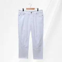 green label relaxing ホワイトデニムストレートパンツ42