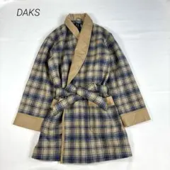 【ダックス】 L ガウンコート チェック柄 ベルト付き メンズ　アウターのサムネイル