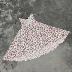 【マウジー】（F）ノースリーブチュニック Aライン フレア フェミニン 花柄