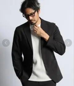 【定価34,100円】リネン混スーパーストレッチ イージージャケットMのサムネイル