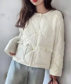 JUNOAHキルティングジャケット