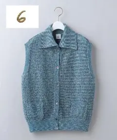 roku 6 kika line vest キカライン クロシェ ベスト - メルカリ