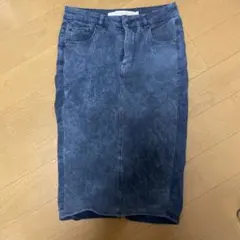 ZARAダークブルー タイトスカート デニム