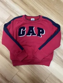 GAP ロゴ刺繍 レッドセーター　120