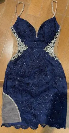 ナイトドレス エンブロイダリー Navy Blue