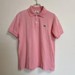 《LACOSTE》半袖 ポロシャツ ピンク 【M】 鹿の子 コットンのサムネイル