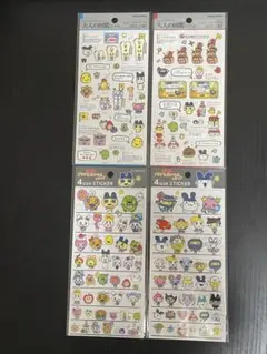 大人の図鑑シール　たまごっち　プチプチ　おみせっち　4サイズステッカー