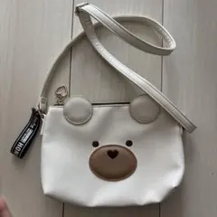 クマ顔デザイン ショルダーバッグ