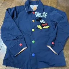 ブリーズ　ミッキーマウス刺繍ジャケット ネイビーリバーシブル　120