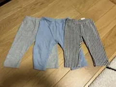 レギンスパンツ　100サイズ七分丈３枚セット