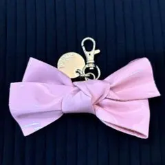 snidel ピンク リボン キーホルダー 約10cm