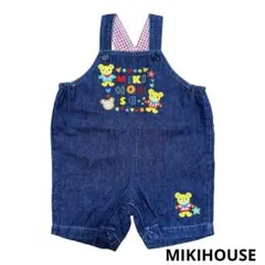 良品　MIKI HOUSE デニム　オーバーオール 80cm ベビー
