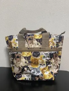 レスポートサック 猫柄ハンドバッグ