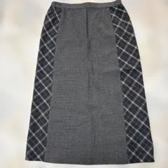 チェック柄タイトスカート　13号