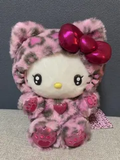 ハローキティ ギャルネコデザインシリーズ　ぬいぐるみピンク