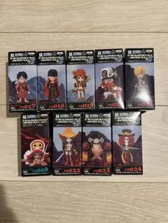 【新品未開封】ワンピース ワーコレ フィルムZ 麦わら一味９体 コンプリート