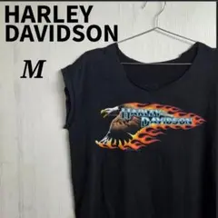 《希少》ハーレーダビッドソン　タンクトップ　M　ブラック　80's　ヴィンテージ