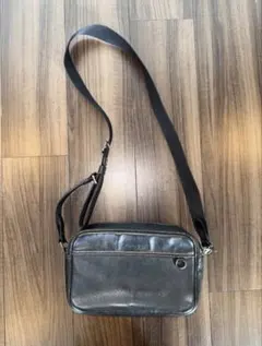COACH レザー ショルダーバッグ ブラック