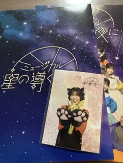 堀内まり菜　星の導く夜に　FC限定ブロマイド+パンフレット・フライヤー