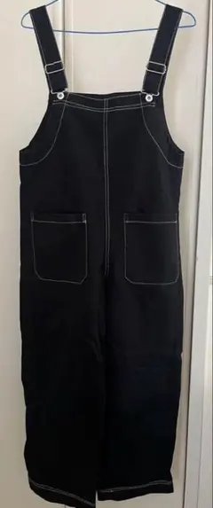 黒 サロペット レディース